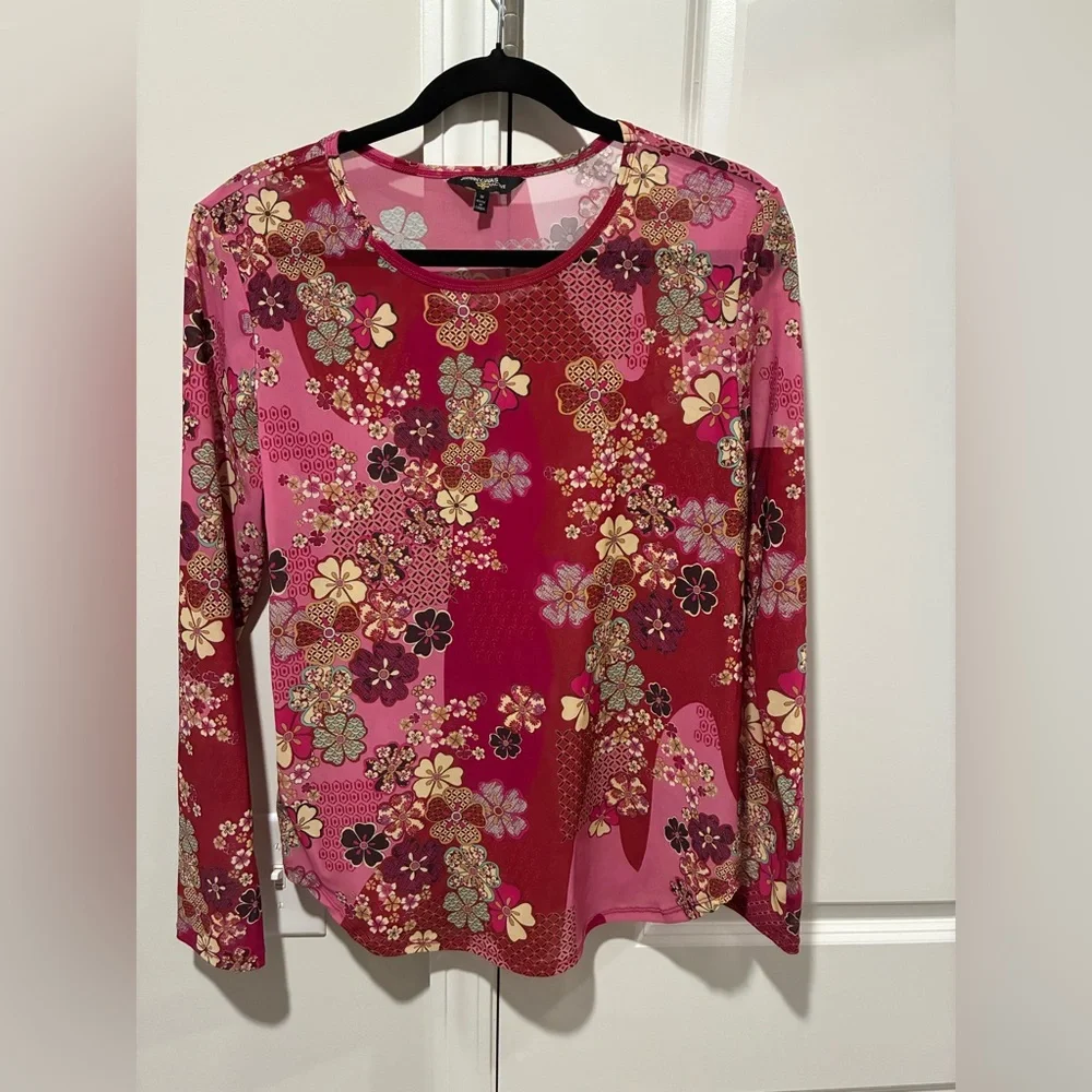 Johnny Was Multicolor Floral Blouse - Picture 1 of 8